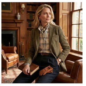 J. Crew Factory Boy Fit Flannel Shirt Plaid Button Down Cotton Beige Navy XXS